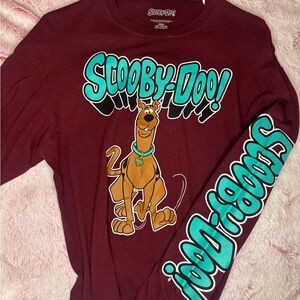 Scooby-Doo Maroon Long Sleeve Shirt